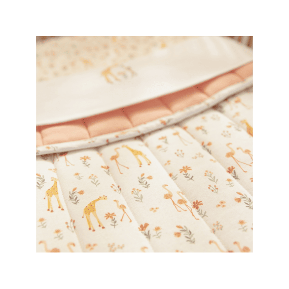 Little Dutch Deken Wieg Quilted 70x100  Blooming Safari