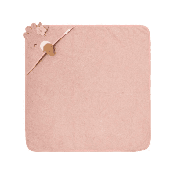 Little Dutch Badcape 75x75 Flamingo