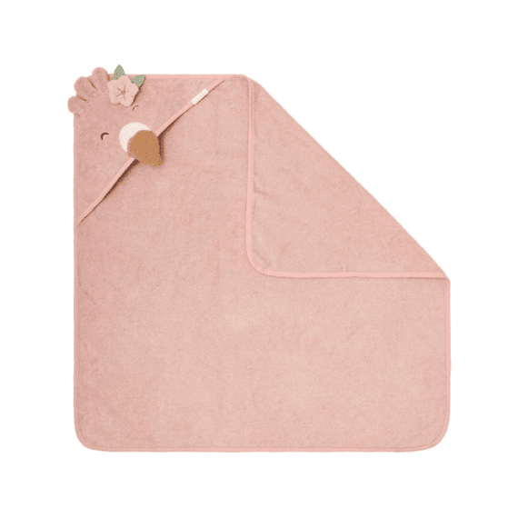 Little Dutch Badcape 75x75 Flamingo