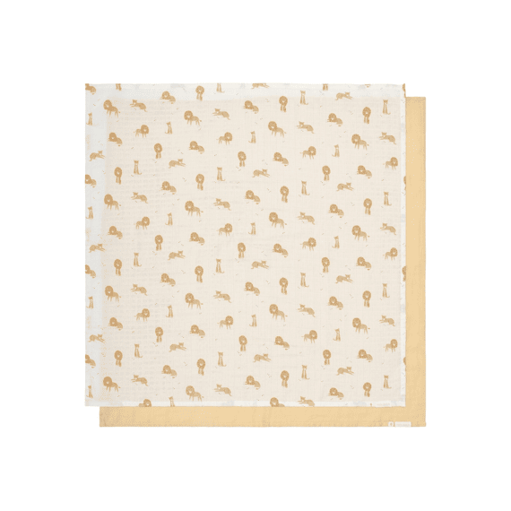 Little Dutch Swaddle 70x70 2-pack Safari Leo