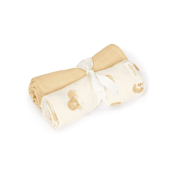 Little Dutch Swaddle 70x70 2-pack Safari Leo
