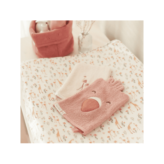 Little Dutch Washandjes Badstof 2st Flamingo