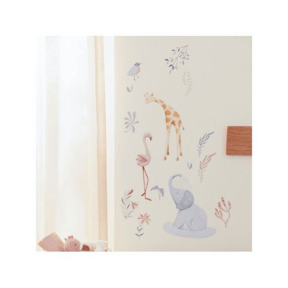 Little Dutch Muurstickers Blooming Safarie Set Van 3 A4