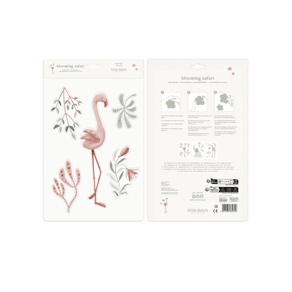 Little Dutch Muurstickers Blooming Safarie Set Van 3 A4