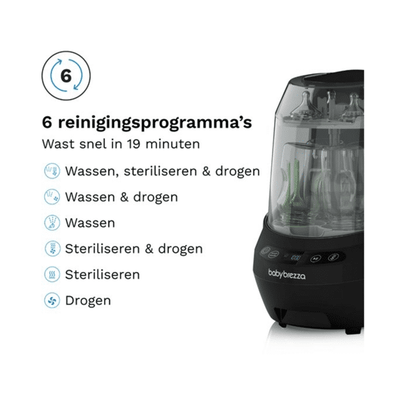 Baby Brezza Bottle Washer Pro Flessenreiniger All Black