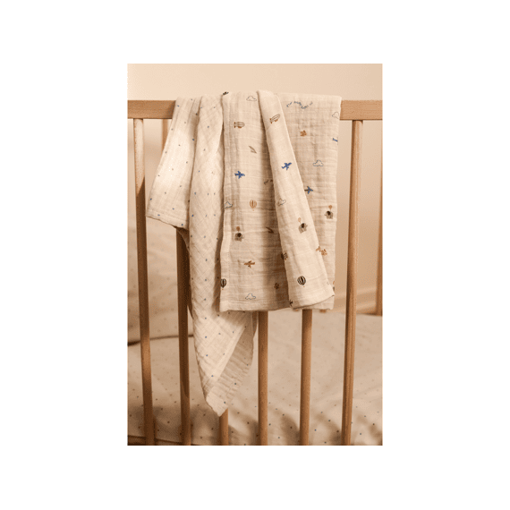 Liewood Lewis Tetradoek 2-pack Star/flying Mix