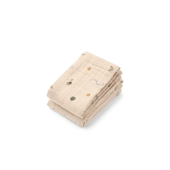 Liewood Lewis Tetradoek 2-pack Star/flying Mix