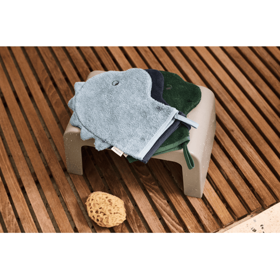 Liewood Washandjes Sylvester 3-pack Beach Blue Mix