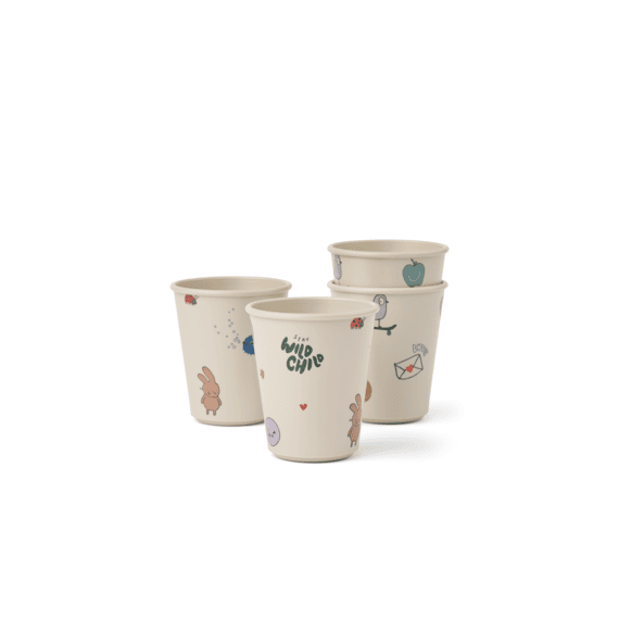 Liewood Lana Cup 4-pack Tamtam/sandy
