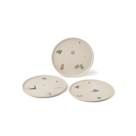 Liewood Remco Plate 4-pack Tamtam/sandy