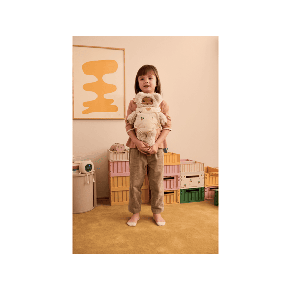 Liewood Toys Eleanor Poppen Draagmand Mini Me Peach Seashell