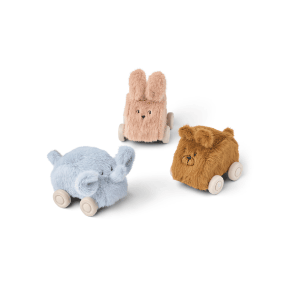 Liewood Toys Ansel Pluche Car 3-pack