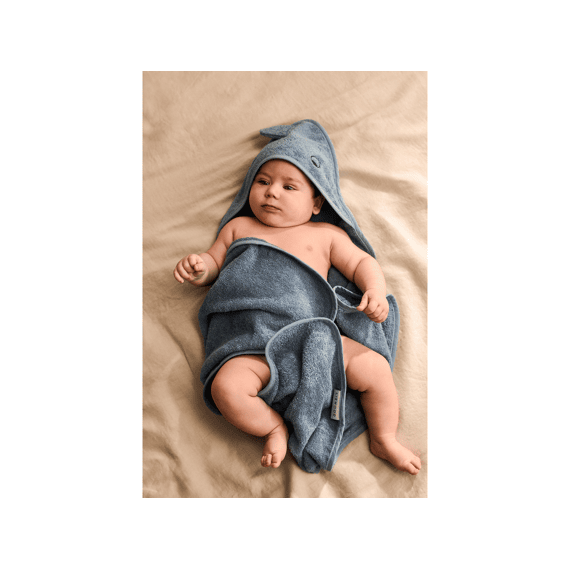 Liewood Badcape Albert Dino Beach Blue
