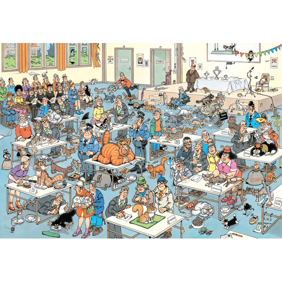 Jumbo Puzzel 2000 Stuks Jan Van Haasteren Kattenshow
