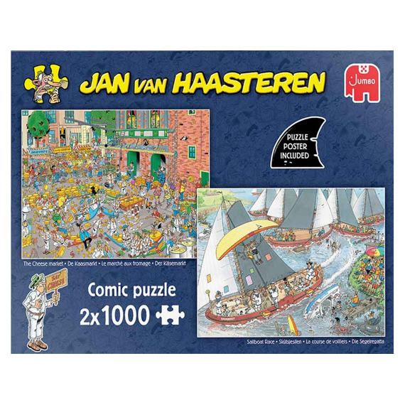Jumbo Puzzel 2x1000 Stuks Jan Van Haasteren Hollandse Tradities