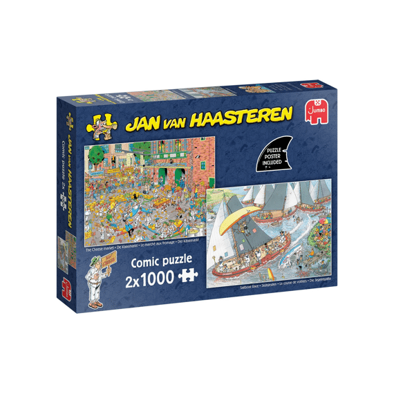 Jumbo Puzzel 2x1000 Stuks Jan Van Haasteren Hollandse Tradities