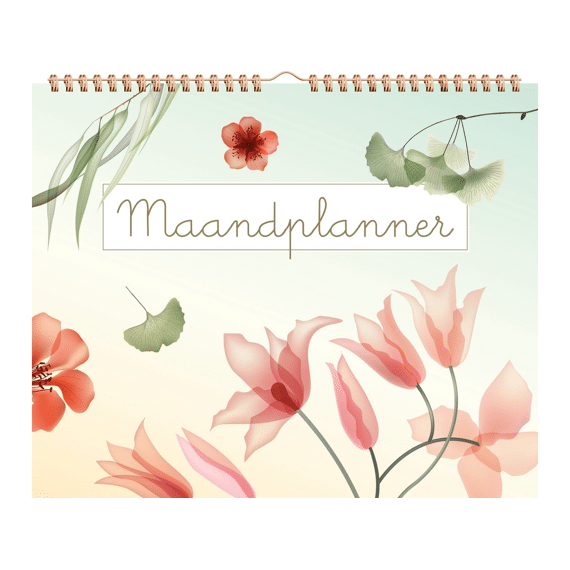 Paperstore Maandkalender Transparante Bloemen