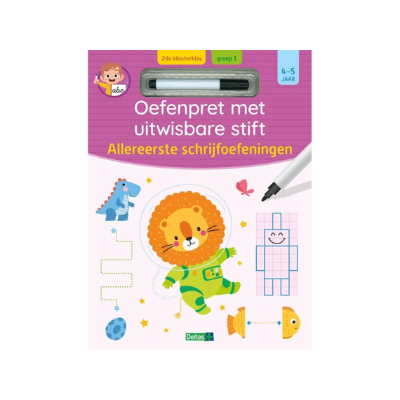 Oefenpret Met Uitwisbare Stift Allereerste Schrijfoefeningen 4-5 Jaar