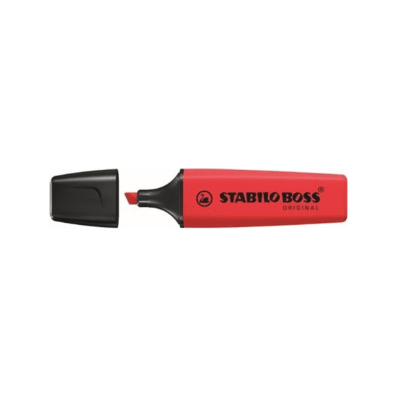 Stabilo Boss Markeerstift Zuiver Rood