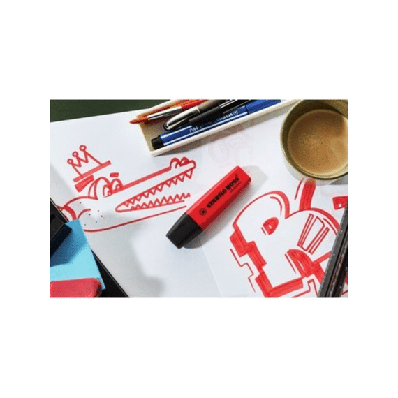 Stabilo Boss Markeerstift Zuiver Rood