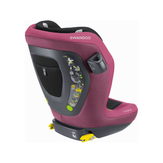 Swandoo Charlie I-size Autostoel 100-150cm playful Plum