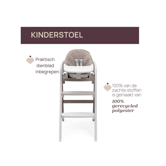 Chicco Eetstoel Crescendo Up Steel Cloud