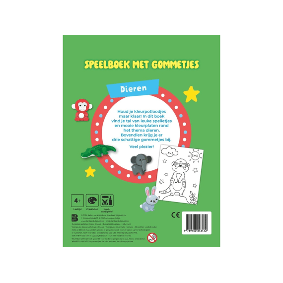 Speelboek Met Gommetjes Dieren