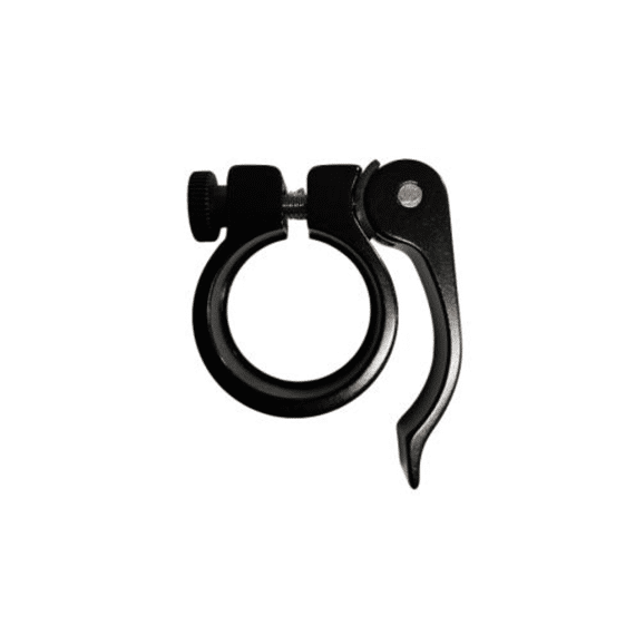 Zadelklem Aliminium Diameter 31.8 Met Snelsluiting Zwart