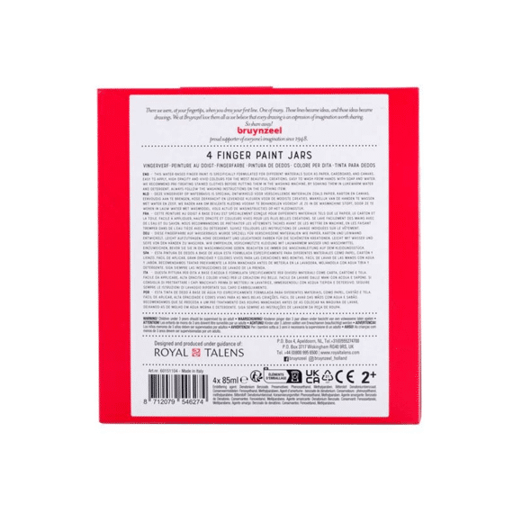 Bruynzeel Vingerverfset Op Waterbasis 4x85 Ml