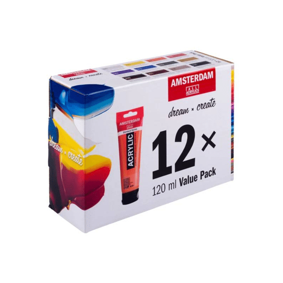 Amsterdam Value Pack Acrylverf 12x120ml