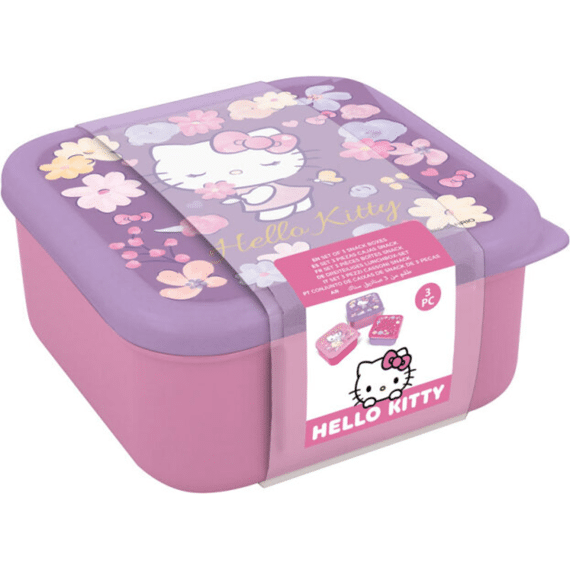 Hello Kitty Snack Box Set 3 stuks