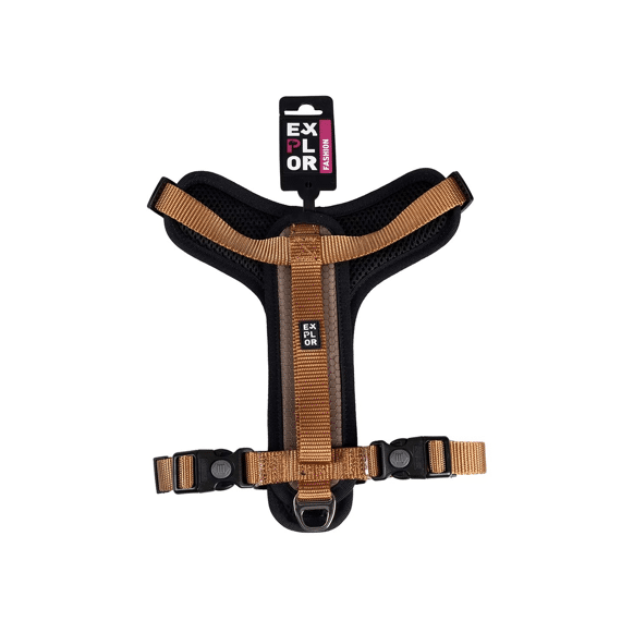 Harnas Y Fashion L-36-66cm - 60-80cm/25mm Bruin