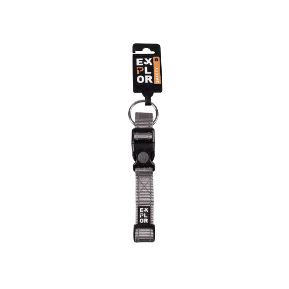 Halsband Safety L-35-55cm/25mm Grijs