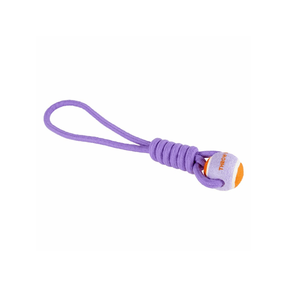 Bal Met Touwlus Throw Me 6x45x6cm Paars/oranje