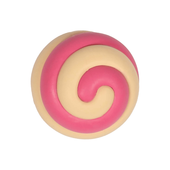 Hondenspeeltje Berry Swirl 7,5cm Roze/beige