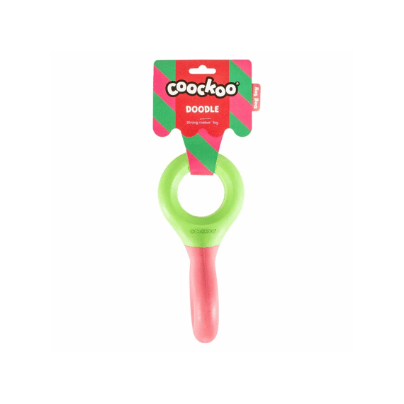 Hondenspeeltje Doodle 23x10,5x3cm Groen/roze