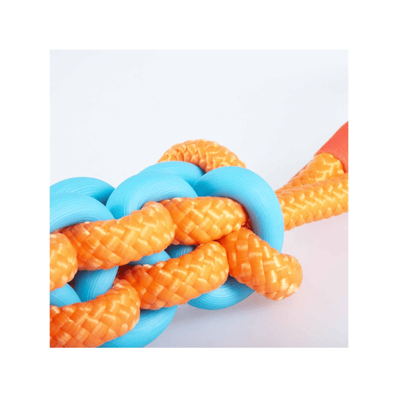 Hondenspeeltje Twisting Tugger 45x4,5x4,5cm Blauw/oranje