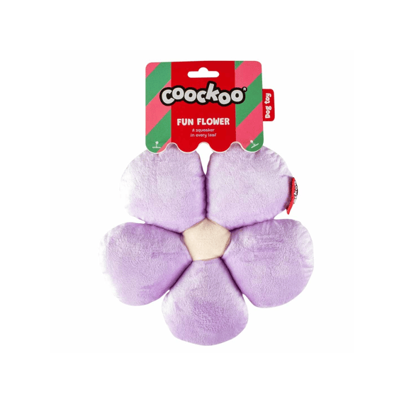 Hondenspeeltje Fun Flower 23x21x5cm Paars/wit