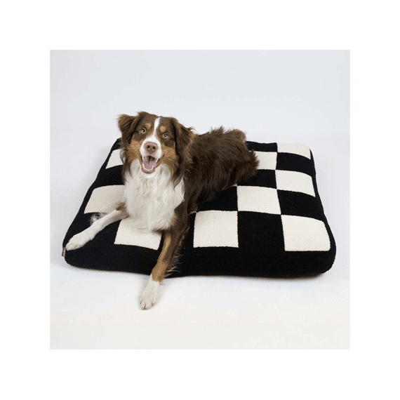 Hondenkussen Cozy Block S-60x50x10cm Zwart/wit