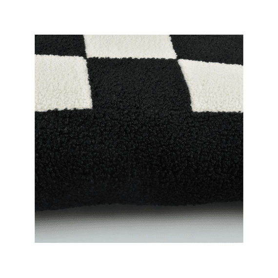 Hondenkussen Cozy Block M-90x75x11cm Zwart/wit