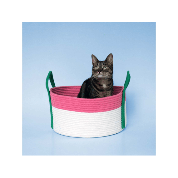 Kattenmand Binge 44x44x20cm Roze/groen