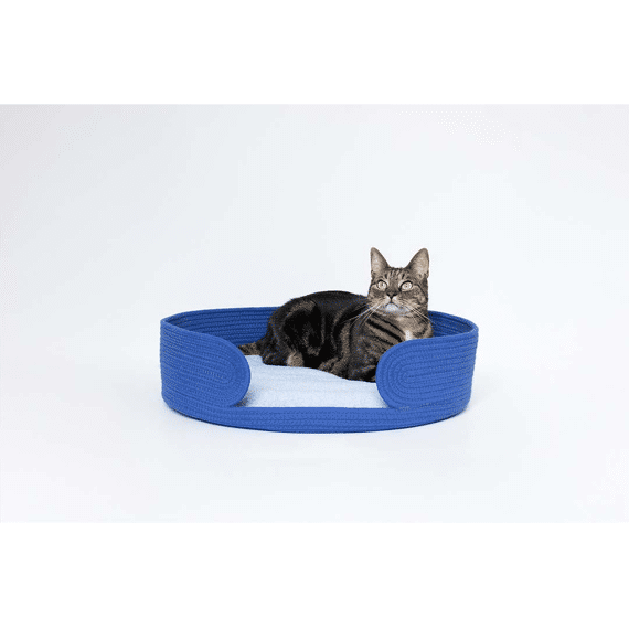 Kattenmandje Lazy Lounge 55x55x12cm Blauw