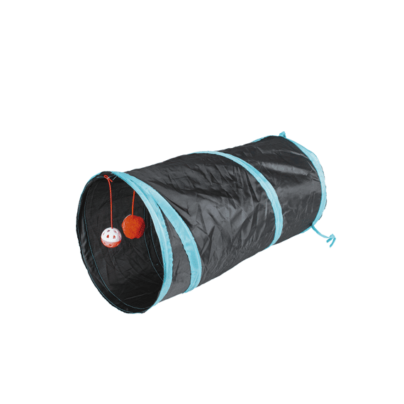 Speeltunnel Mini 50x25cm Blauw/zwart