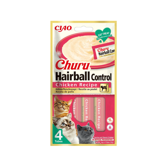 Ciao Churu Hairball Control Kip 4x14g
