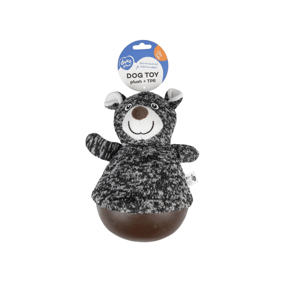 Knuffelspeeltje Tumbly Beer 13.5x13.5x22cm Zwart