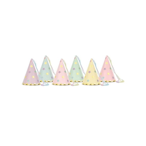 Party Deco Feesthoedjes Sterretjes 6st