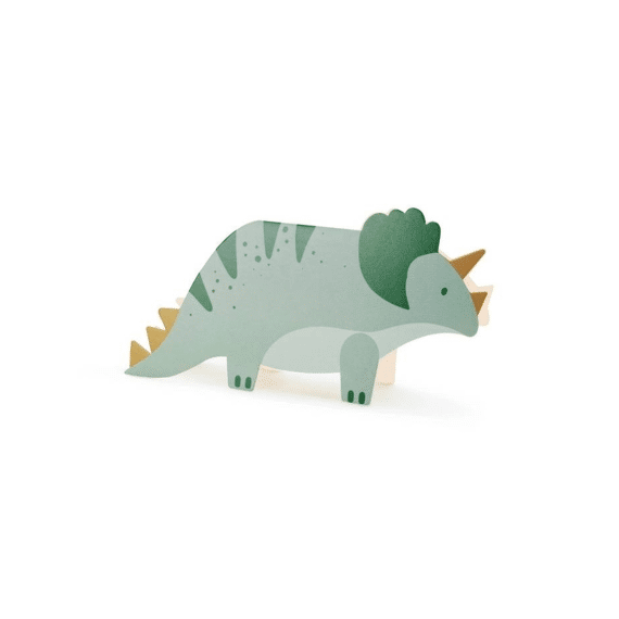 Party Deco Uitnodigingen Triceratops 6st