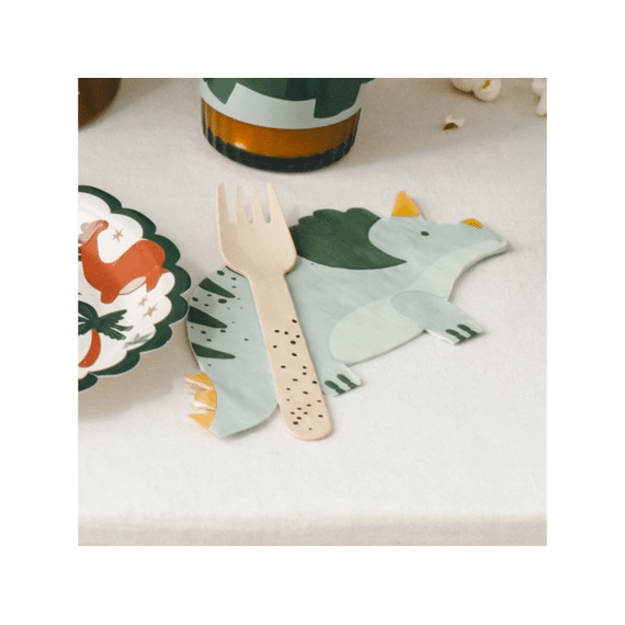 Party Deco Servetten Triceratops 12st 18x10cm