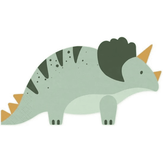 Party Deco Servetten Triceratops 12st 18x10cm