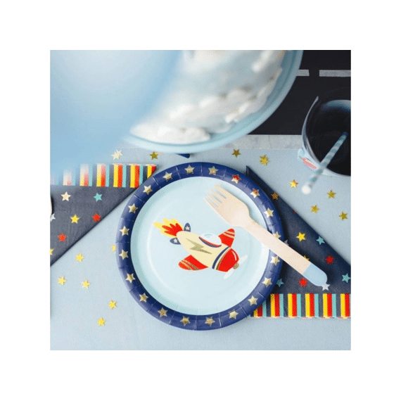 Party Deco Servetten Sterretjes Navy Blue 12st 33x33cm